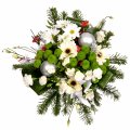 Christmas White & Green Bouquet