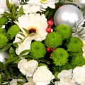 Christmas White & Green Bouquet